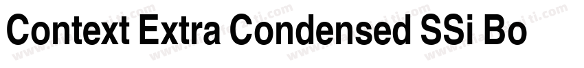 Context Extra Condensed SSi Bold Ex字体转换